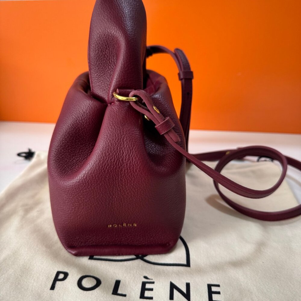 Polène Mini Bag in Wine Red - Picture 9 of 10